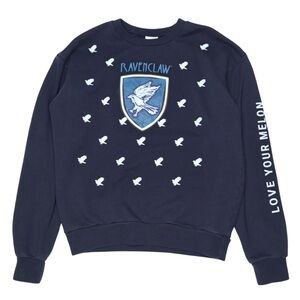 Harry Potter x Love Your Melon Ravenclaw Sweatshirt Thick Badger Cotton XS Navy